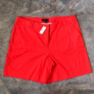 Talbots high-waisted coral/orange shorts NWT